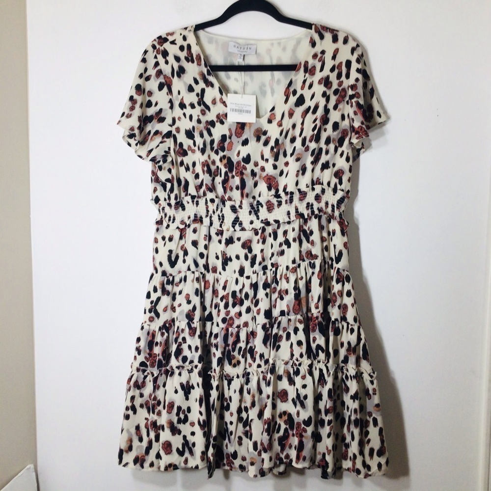 NWT Hayden Los Angeles Medium Cheetah Print Dress